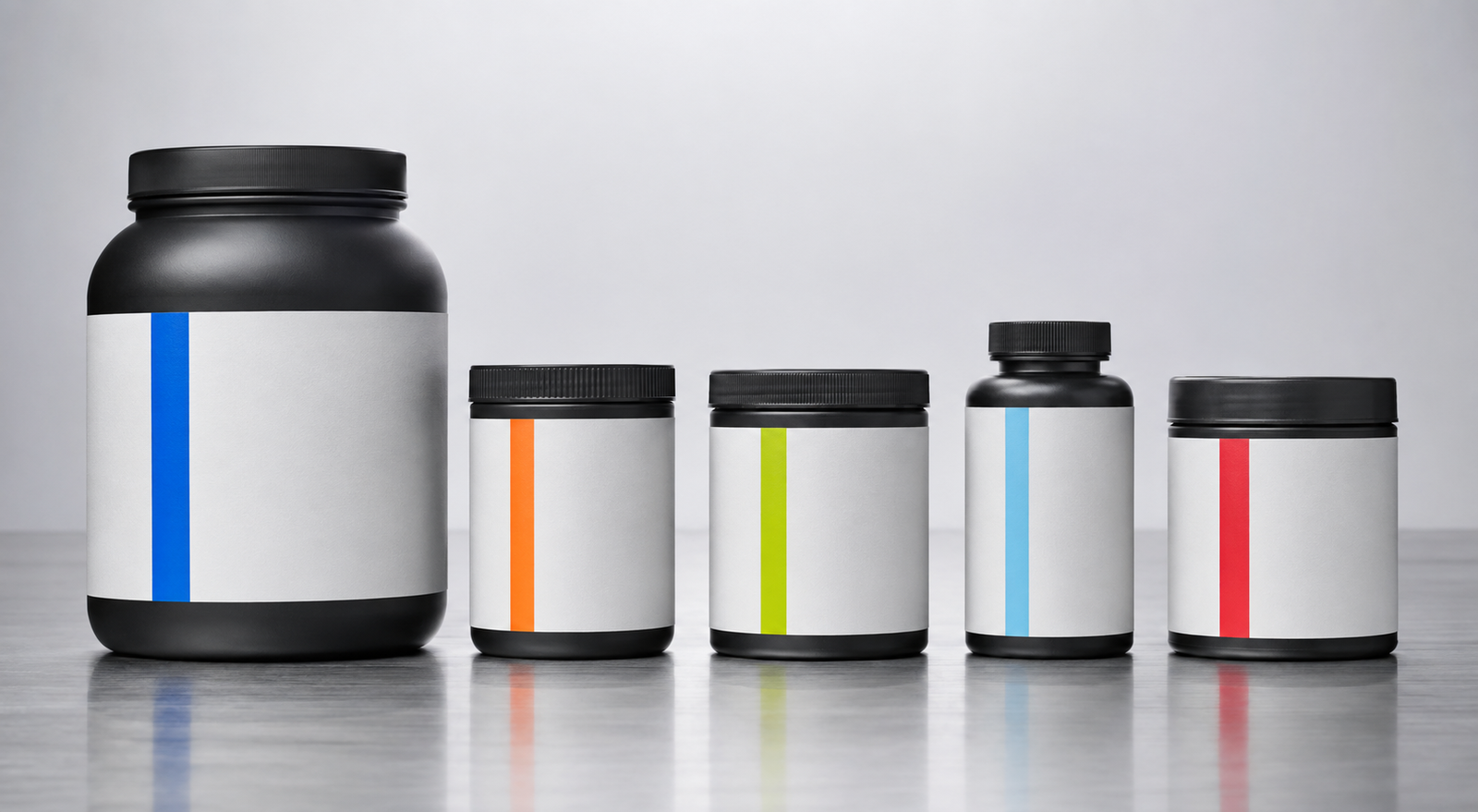 Five Arctos Labs launch products arranged on a cool gray studio surface